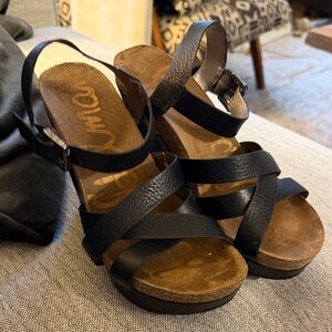 Sam Edelman Black Leather Heels